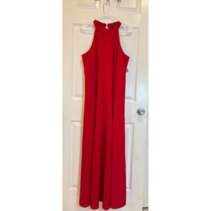 Elegant Red Sleeveless Dress